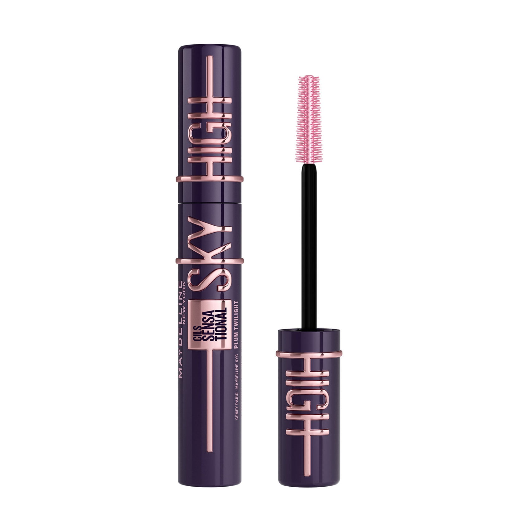 Туш для подовження вій Maybelline New York Lash Sensational Sky High, сливова, 7.2 мл