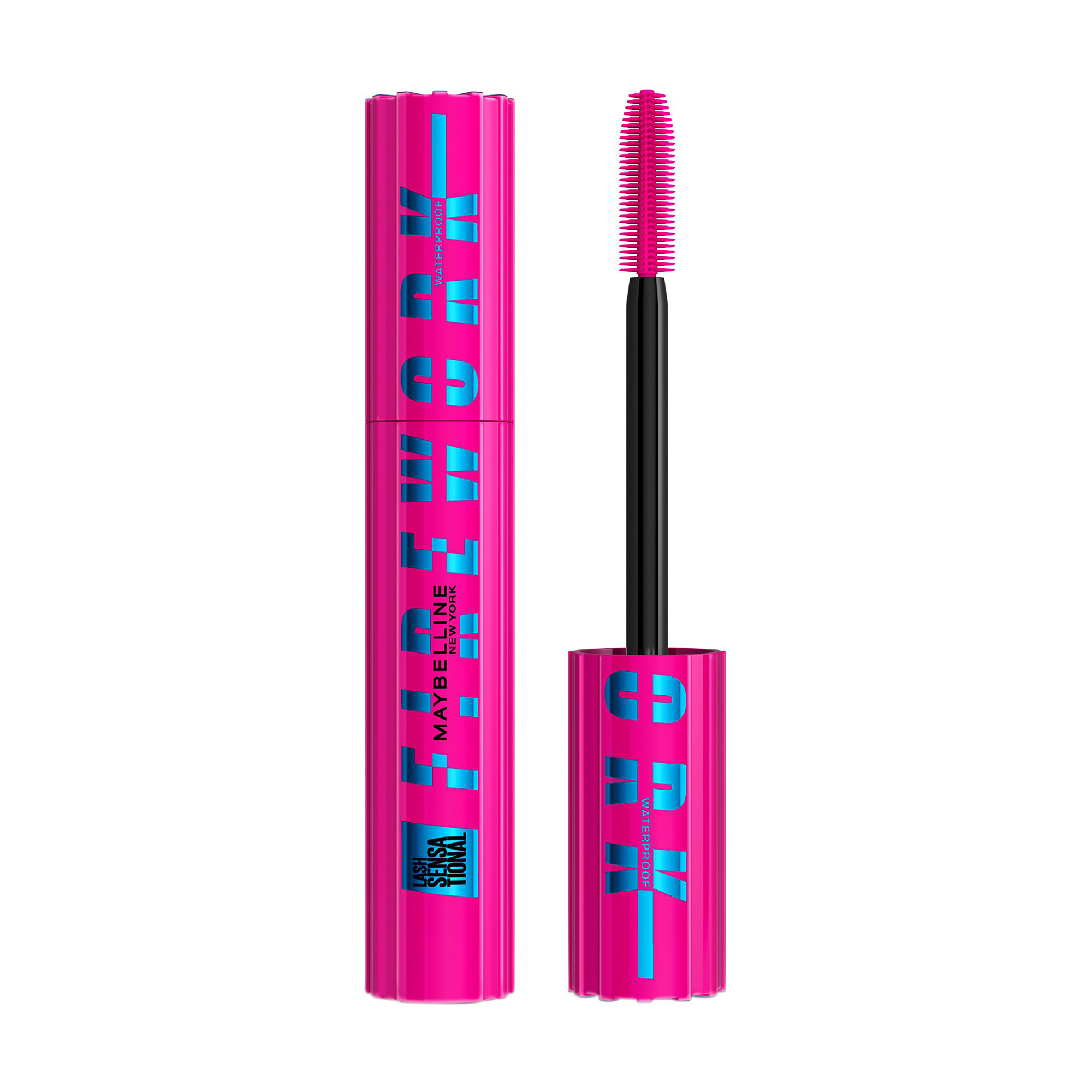 Водостійка туш для вій Maybelline New York Lash Sensational Firework Waterproof Mascara об'єм, подовження та підкручення, Black, 8.75 мл